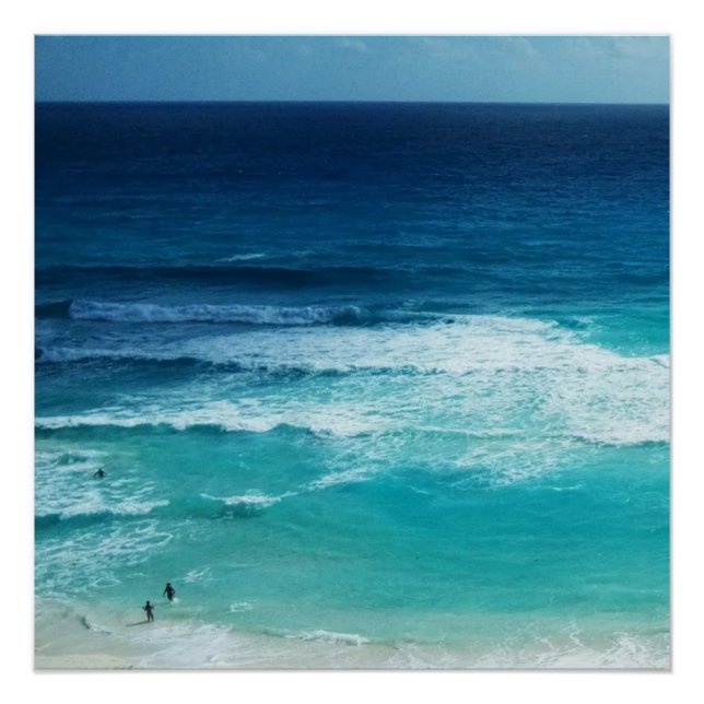 Póster Mar de Cancún México (Anverso)
