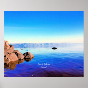 Póster Mar de Galilea, Israel fotografía escénica