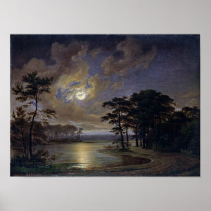 Póster Mar de Holstein - claro de luna, 1847