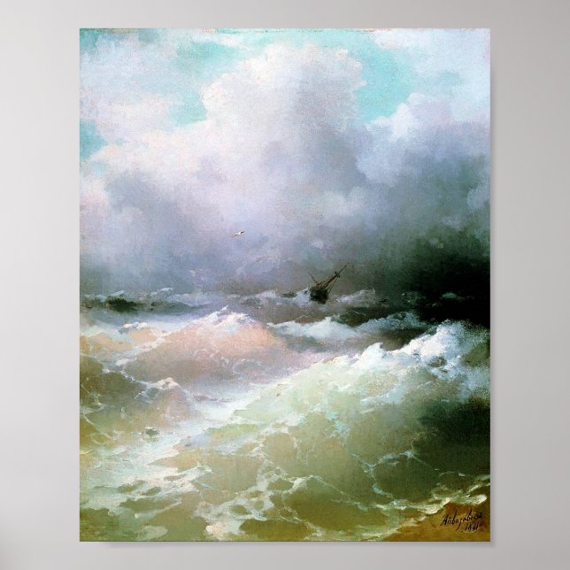 Póster Mar de Ivan Aivazovsky (Frente)
