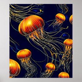 Póster Mar de Jellyfish
