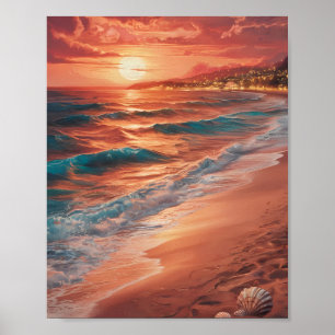 Póster Mar de la Hora Dorada