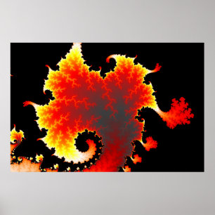 Póster Mar de la Lava - Poster fractal