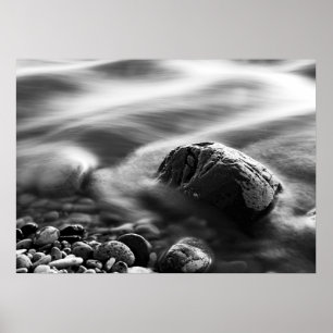 Póster Mar de larga exposición