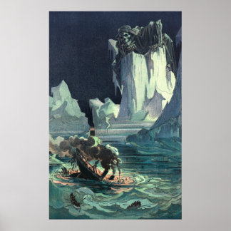 Póster Mar de los Sargazos Segador y hundimiento del Tita