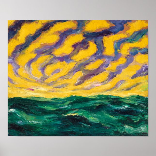 Póster Mar de Otoño | Emil Nolde | (Frente)