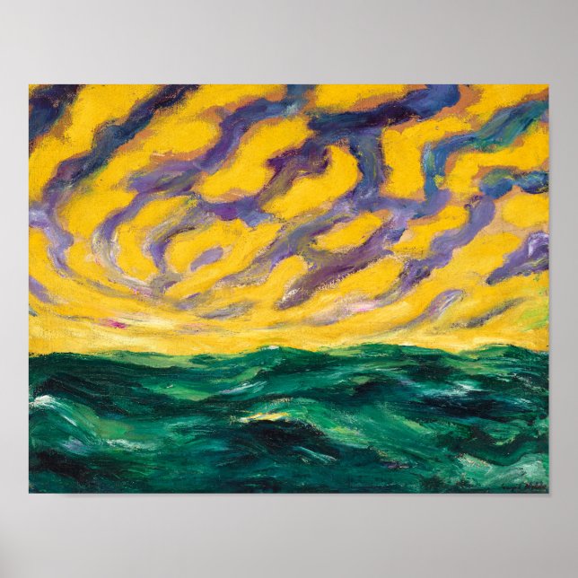 Póster Mar de otoño | Emil Nolde | (Frente)