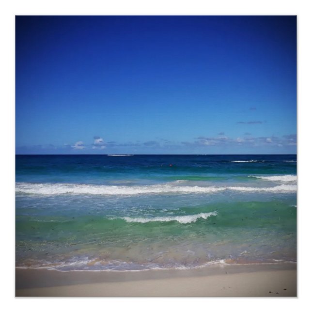 Póster Mar de Punta Cana, República Dominicana (Anverso)