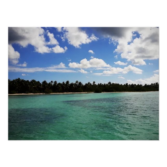 Póster Mar de・República Dominicana (Anverso)