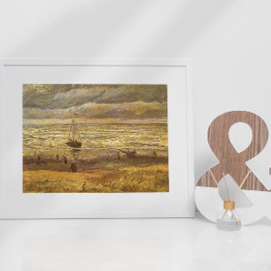 Póster Mar de Scheveningen por Vincent van Gogh