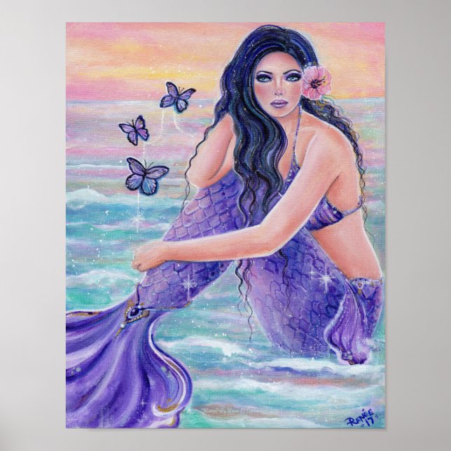 Póster Mar de sirena tropical de Maeva por Renee Lavoie (Frente)