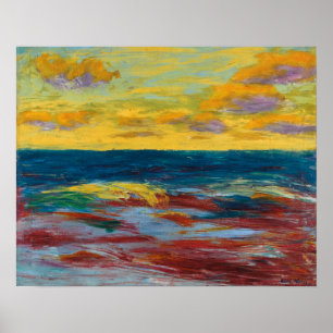 Póster Mar del Alsen Emil Nolde