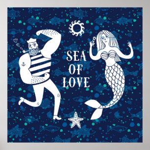 Póster Mar del poster del amor