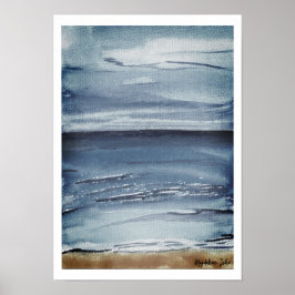 Póster Mar en otoño