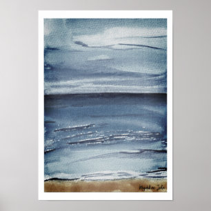Póster Mar en otoño