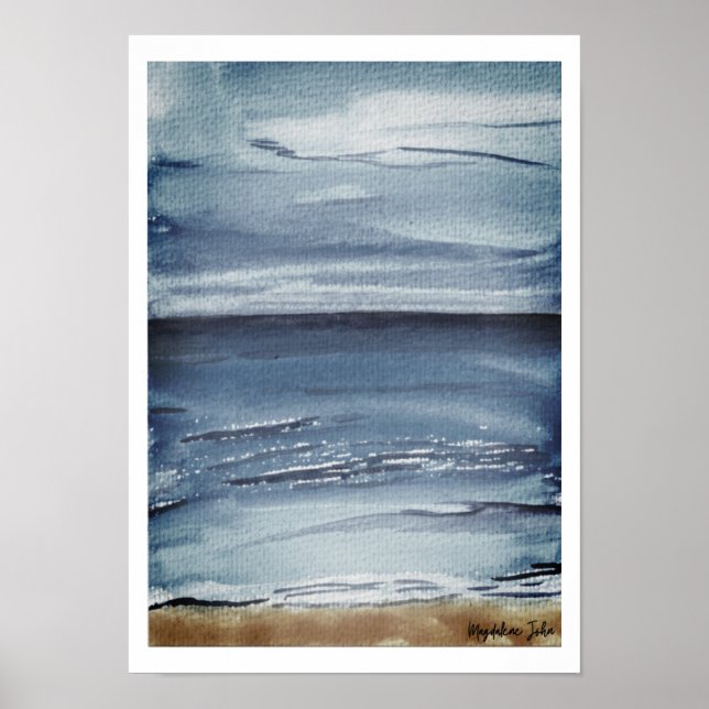 Póster Mar en otoño (Frente)