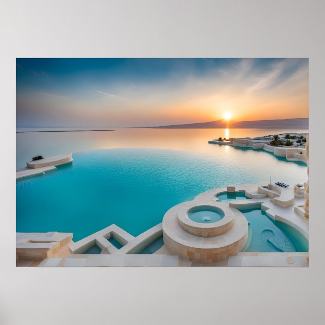 Póster Mar Muerto en Israel (Frente)