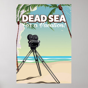 Póster ¡Mar Muerto para unas vacaciones! Cartel de viaje