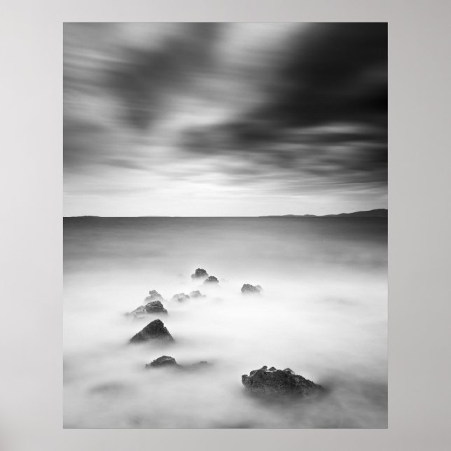 Póster Mar rocoso y lechoso (Frente)