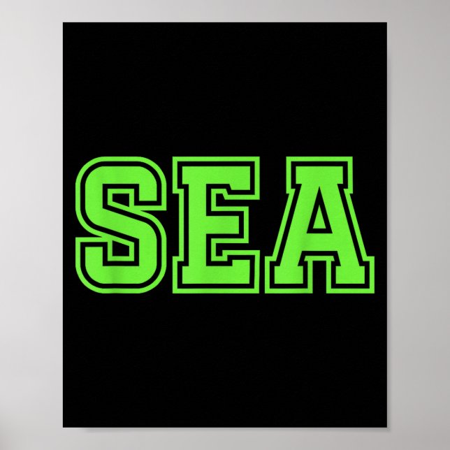 Póster Mar seattle  (Frente)