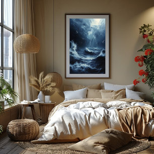 Póster Mar Tempestuoso: Furia de la Tormenta Bicolor