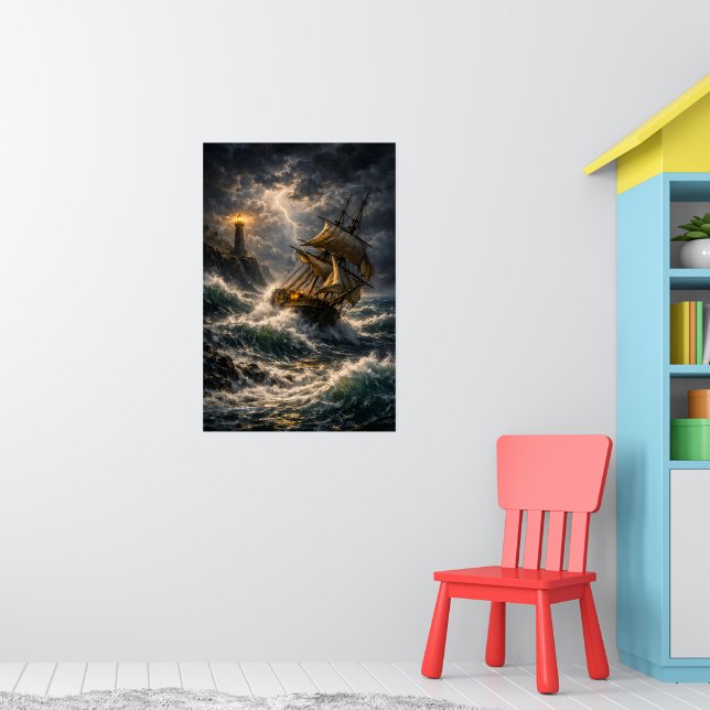 Póster Mar tormentoso (Guardería 1)