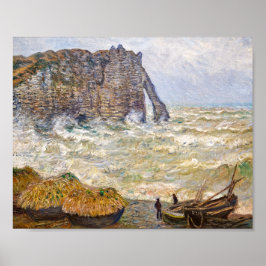 Póster Mar tormentoso en Étretat | Monet |