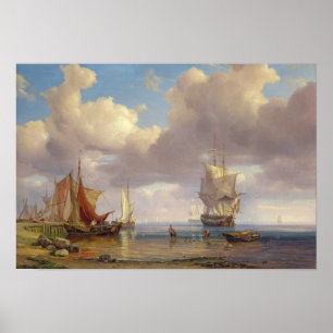 Póster Mar tranquilo, 1836