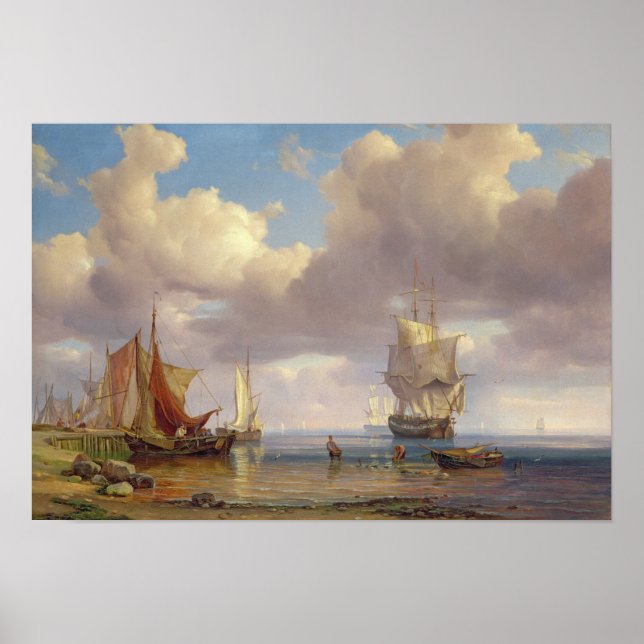 Póster Mar tranquilo, 1836 (Frente)