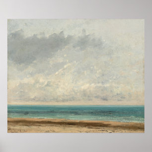 Póster Mar tranquilo - Gustave Courbet