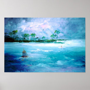 Póster Mar Tropical