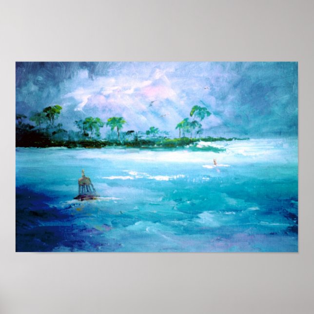 Póster Mar Tropical (Frente)