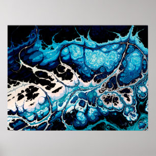 Póster Mar turbulento