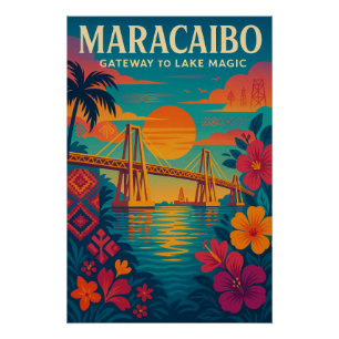 Póster Maracaibo – Puerta de entrada al lago mágico