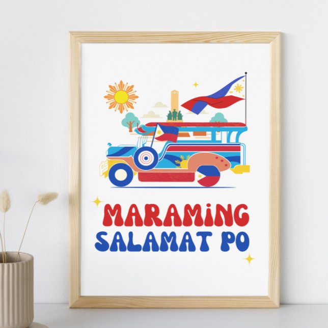 Póster Maraming Salamat Poster Filipino Wall Art (Subido por el creador)