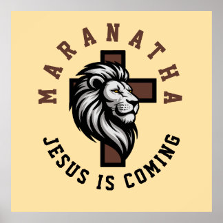 Póster Maranatha Jesús viene