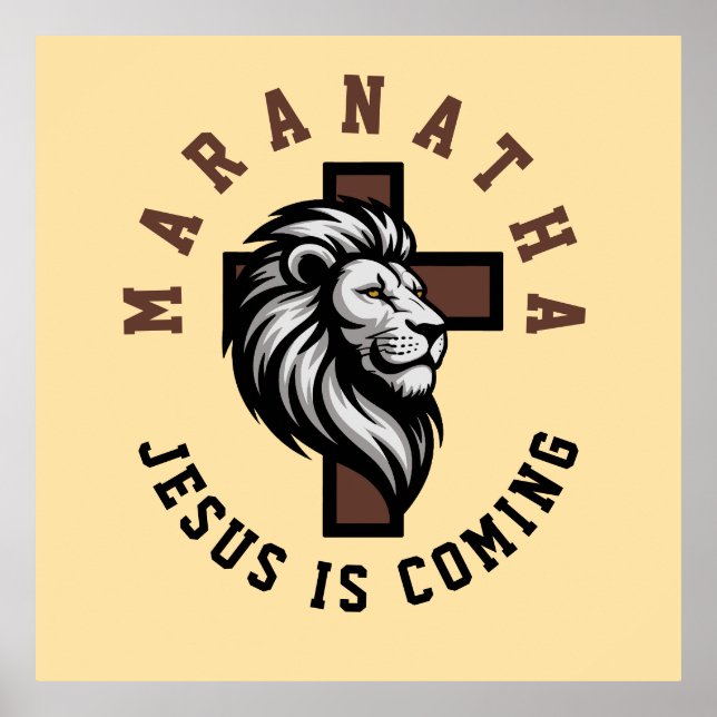 Póster Maranatha Jesús viene  (Frente)
