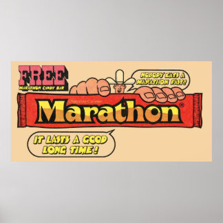 Póster Marathon Candy Bar