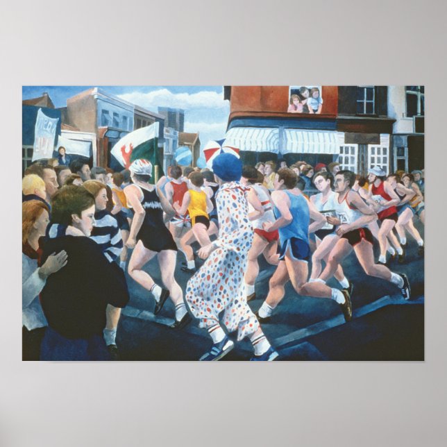 Póster Maratón de Londres de 1996 (Frente)