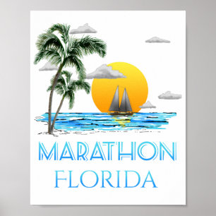 Póster Maratón de vela Florida