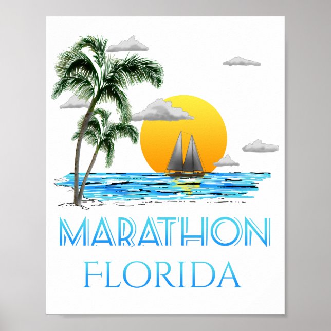 Póster Maratón de vela Florida (Frente)