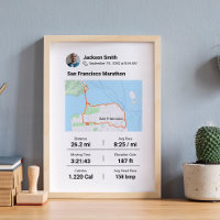 Maratón | Media Marathon Personalizado Map Best Ru