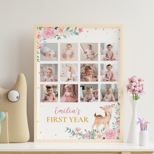 Póster Maravilloso hito fotográfico de primer año con flo (Subido por el creador)