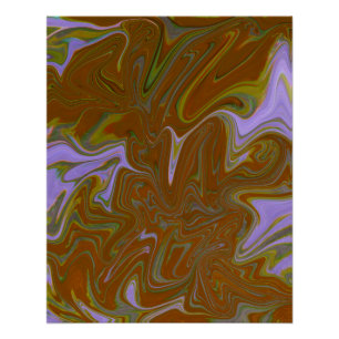 Póster Marble Forms – Terracotta Warm Abstract