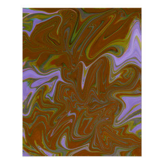 Póster Marble Forms – Terracotta Warm Abstract