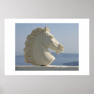 Póster Marble horse head