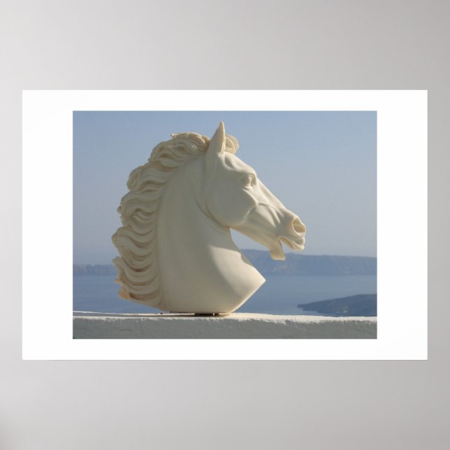 Póster Marble horse head (Frente)