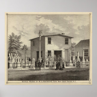 Póster Marble Works of WE Raymond