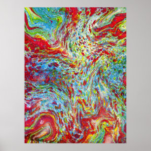 Póster Marbling maître-relieur