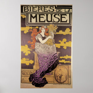 Póster Marc Auguste Bastard Bieres De La Meuse